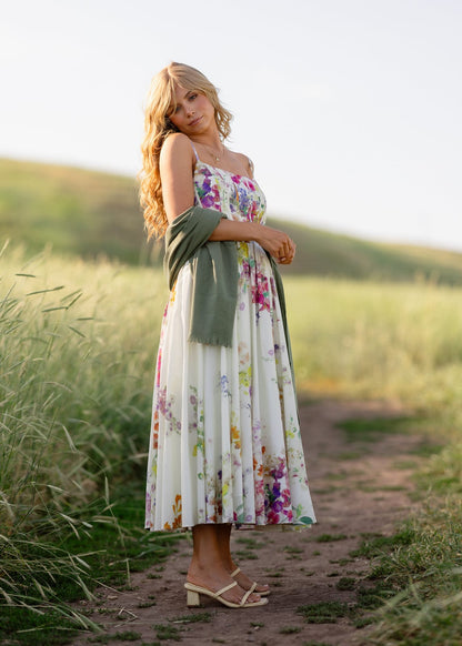 chic size inclusive model wearing JessaKae Catherine Dress