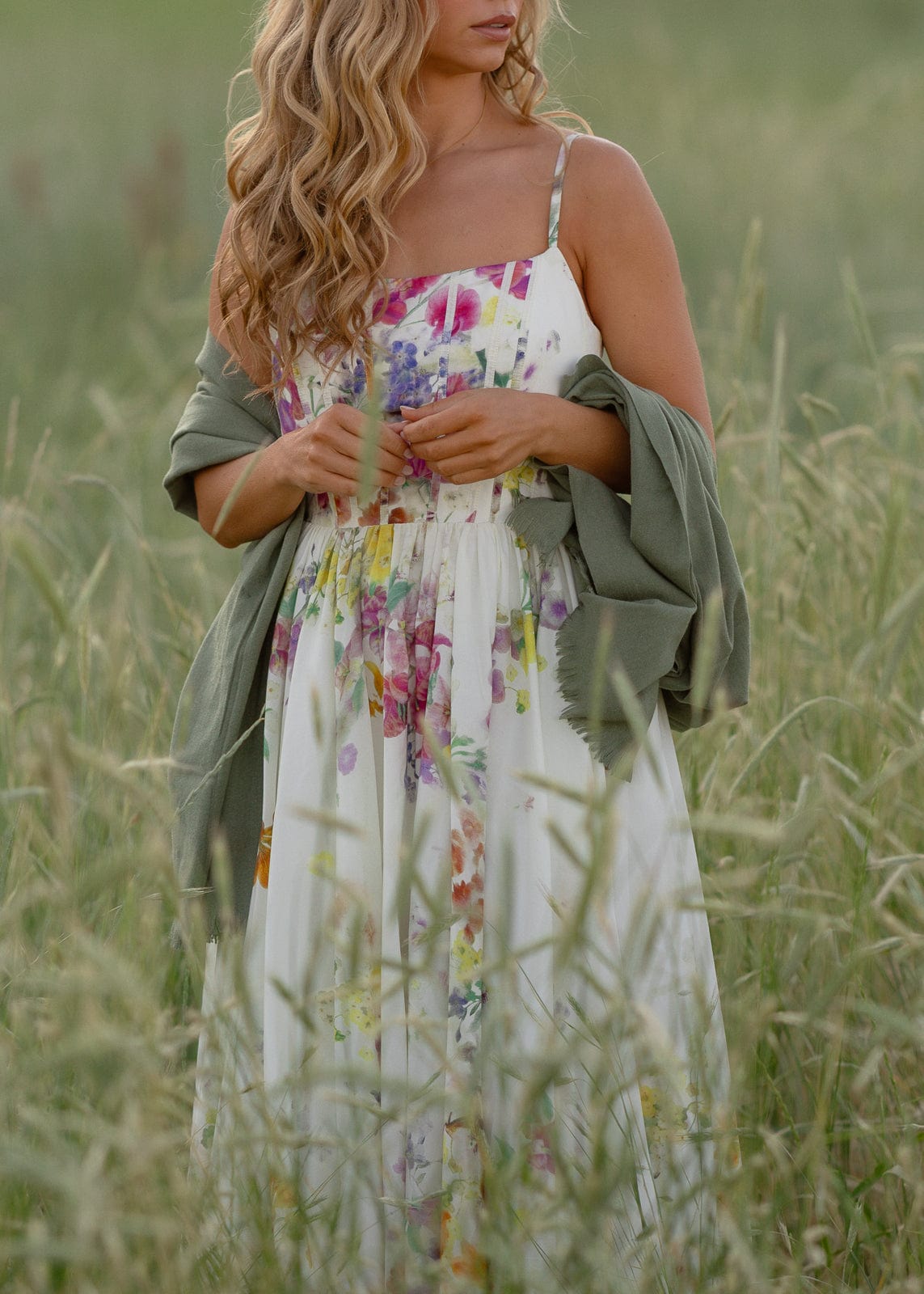 chic size inclusive model wearing JessaKae Catherine Dress