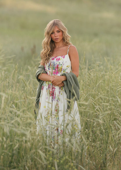 chic size inclusive model wearing JessaKae Catherine Dress