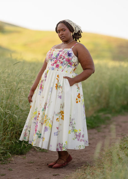 chic size inclusive model wearing JessaKae Catherine Dress