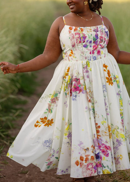 chic size inclusive model wearing JessaKae Catherine Dress