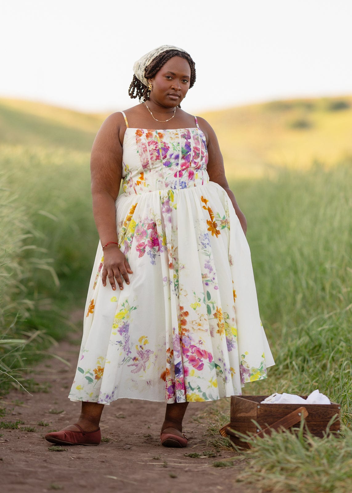 chic size inclusive model wearing JessaKae Catherine Dress