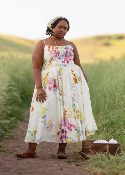 chic size inclusive model wearing JessaKae Catherine Dress