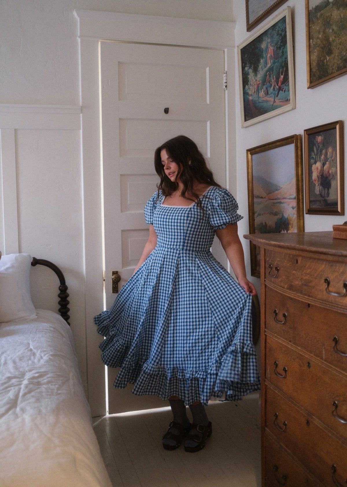 chic size inclusive model wearing JessaKae Dorothy Dress Dresses