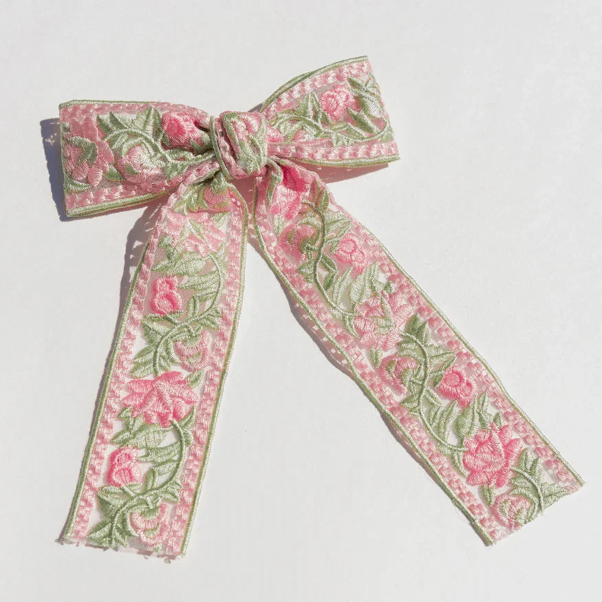 Embroidered Hair Bow Miscellaneous - JessaKae - Embroidered Hair Bow - Default Title