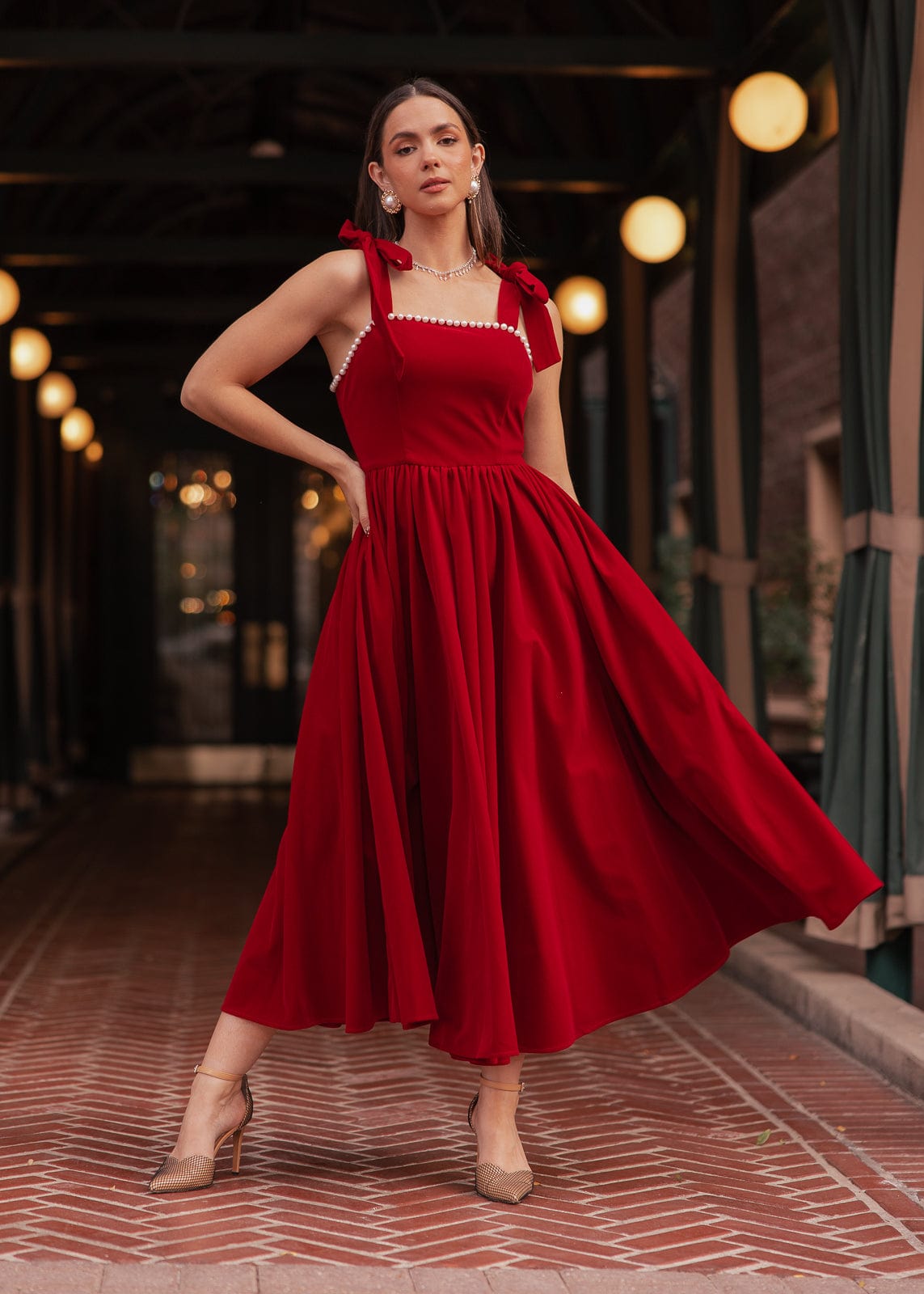 chic size inclusive model wearing JessaKae Mary Dress Dresses