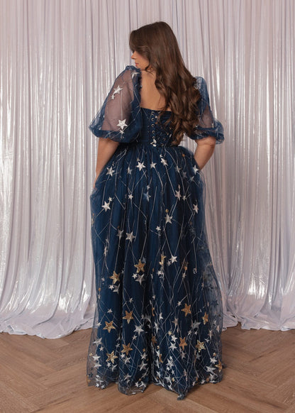 chic size inclusive model wearing JessaKae Starla Dress