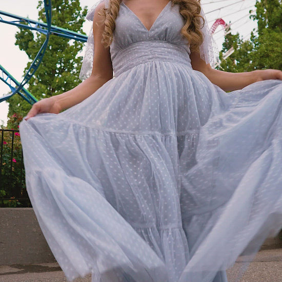 Jeanne Dusty Blue Dress