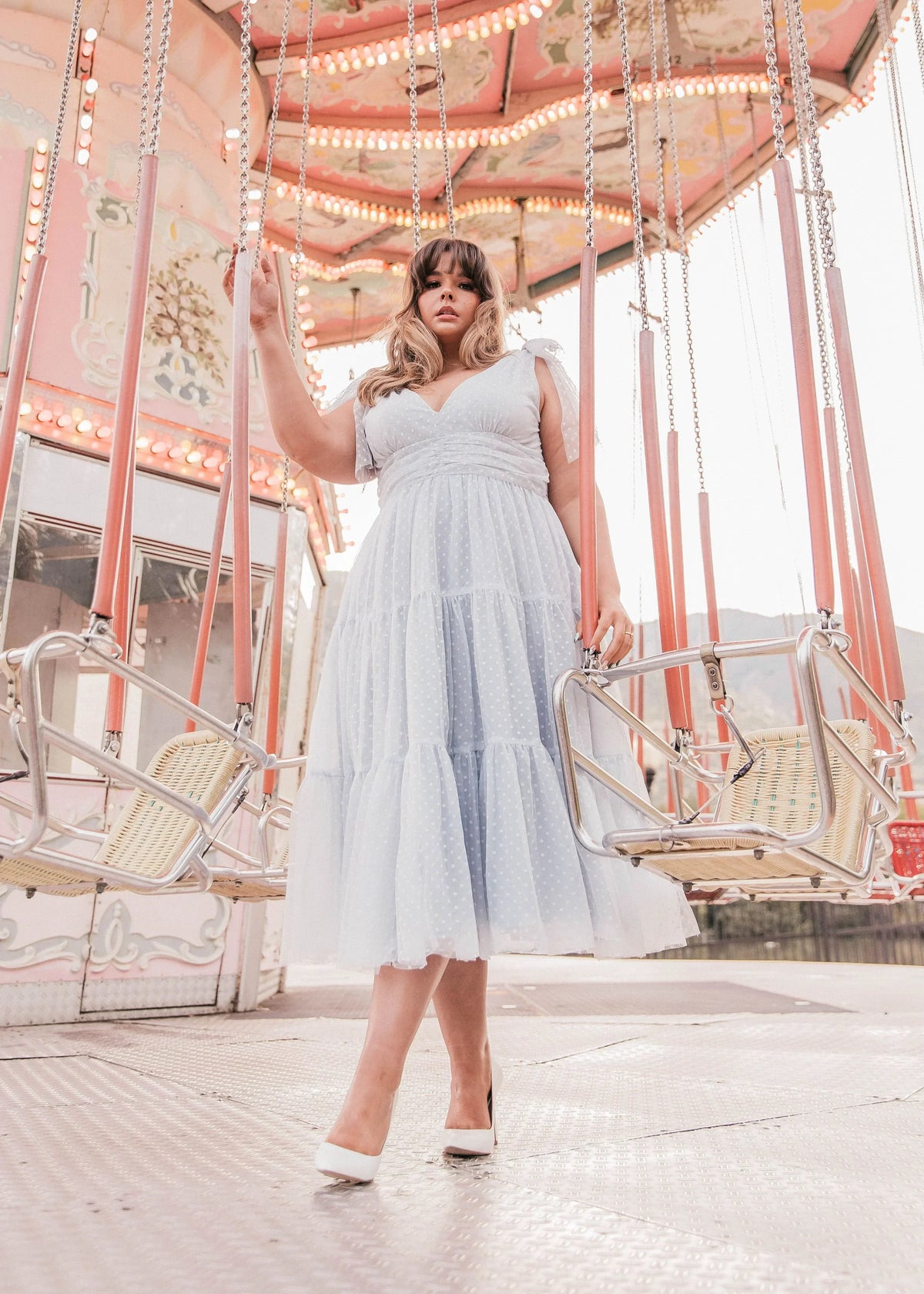 Jeanne Dress Dusty Blue Dresses - JessaKae - Jeanne Dress Dusty Blue - Dusty Blue / XXS